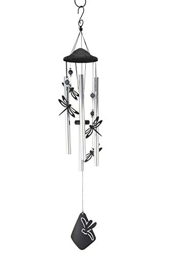 Red Carpet Studios 10432 Aluminum Silhouette Wind Chime, Dragonfly