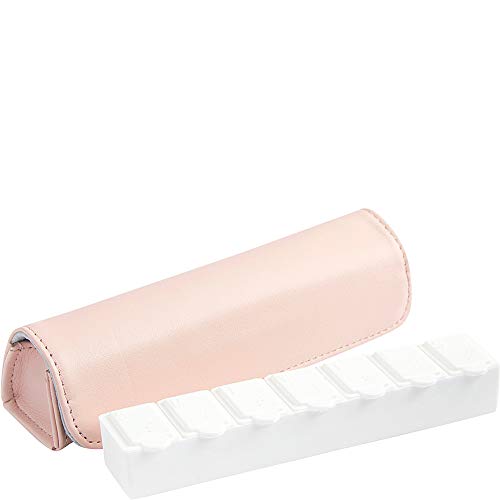 Royce Leather Leather Pill Storage Organizational Case (Carnation Pink)