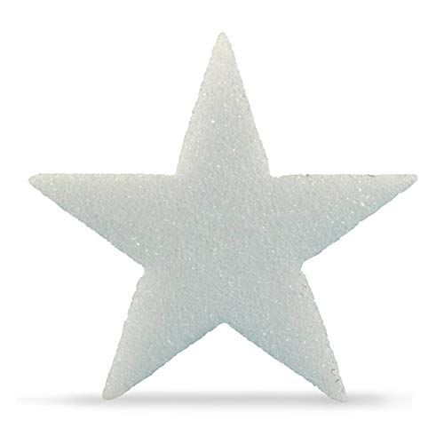Hygloss Styrofoam Stars for Crafts and Decoration 6 Inches x √Å√∏¬™ inch Thick, White, 12 Pieces, 6