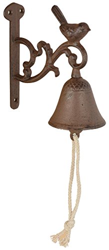 Esschert Design Rustic Cast Iron DB81 Doorbell Bird, Small