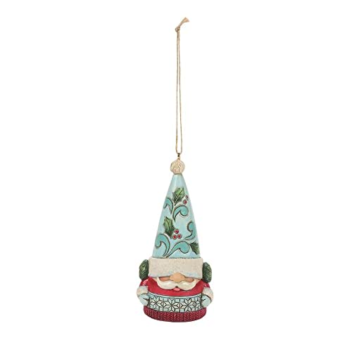 Enesco Jim Shore Heartwood Creek Wonderland Gnome Hanging Ornament, 4.33 Inch, Multicolor