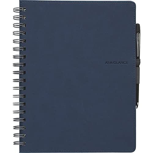ACCO (School) Mead Wirebound Premium Notebook, Navy, 9.5" x 7.8" x 0.9"