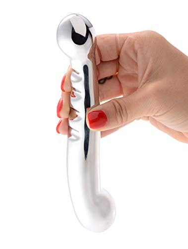 Master Series Stainless Steel Elegance Dual Dildo