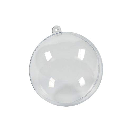 Fun Express Do It Yourself Medium 3" Clear Ornament 12 Pieces - Crafts for Kids and Fun Home Activities