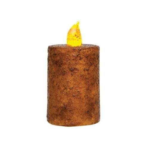 CWI Burnt Mustard 2"x3" Pillar Candle with Timer