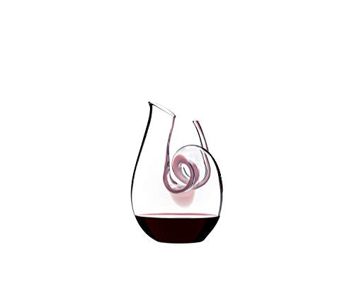 Riedel Curly Mini Pink Cyrstaline 24 Ounce Decanter