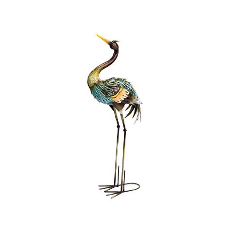 Napco 13659 Standing Garden Heron, 36.5-inch Height, Metal