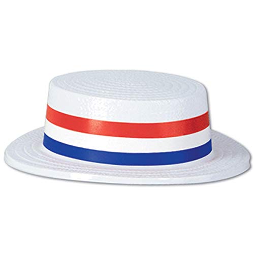 Beistle Patriotic Plastic Skimmer Hat