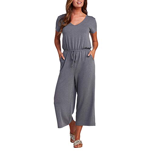 Mud Pie Women's Tessa Jumpsuit, Blue, Small