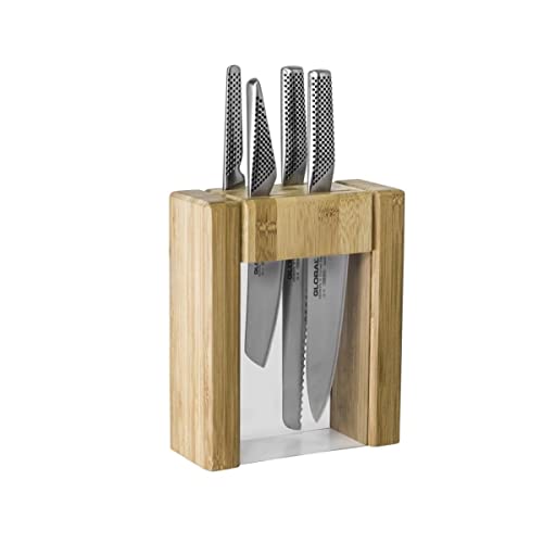 Scanpan Global Teikoku 5 Piece Stainless Steel Knife Block Set