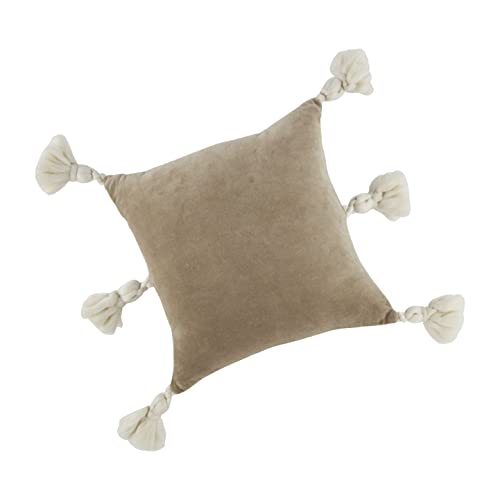 Mud Pie Solid Velvet Pillow, 18-inch