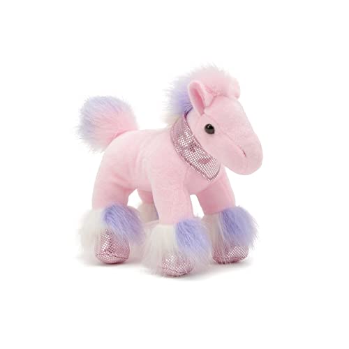 Unipak 2833HR-PK Gibbles Rainbow Horse Plush, 7-inch Height, Pink