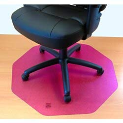 Floortex Cleartex 9Mat Ultimat Chair Mat for Hard Floors, 38" x 39", Cerise Pink (FC121001009RC)