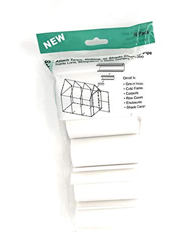 Snapclamp HD White Snap Clamp 1-1/4 Inch X 4 Inches Wide for 1-1/4 Inch PVC Pipe 10 Per Bag