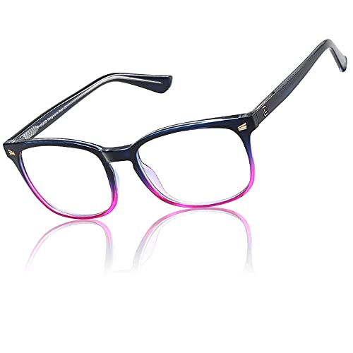 DUCO Blue Light Glasses Computer Gaming Glasses Women Men Blue Ray Blocking Glasses Square Frame 5201S