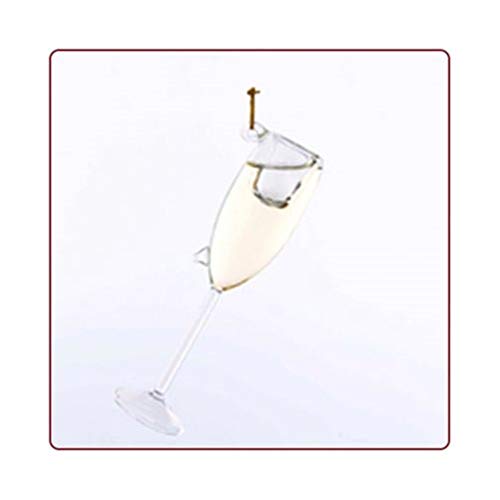 Kurt Adler 4.25" BLOWN GLS CHAMPAGNE GLASS ORNAMENT
