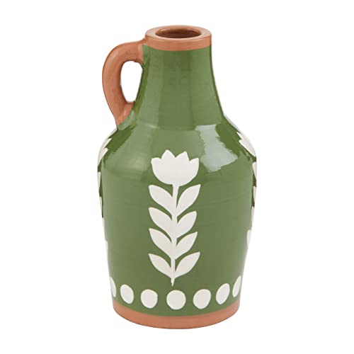 Mud Pie Floral Dot Vase, Medium