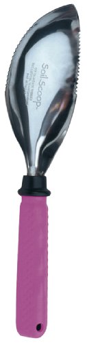 Garden Works SSP Comfort Grip Soil Scoop, Pink