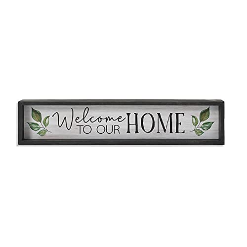 Gerson International "Welcome To Our Home" Block, Wood, 18.75-inch