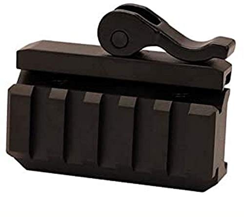 Leapers UTG 5-Slot QD Lever Mount Adaptor and Riser, Medium Profile , Black