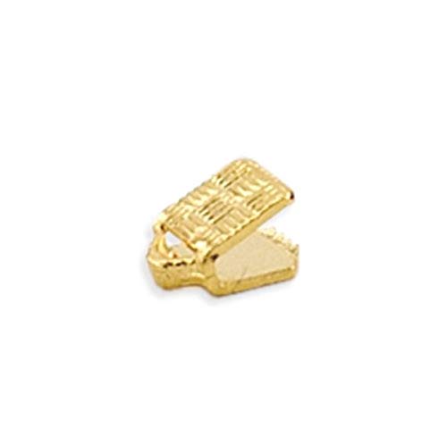 PA Distribution Artistic Wire Beadalon C-Crimp Cord End 1.9mm Nickel Free Gold Plated, 14-Piece