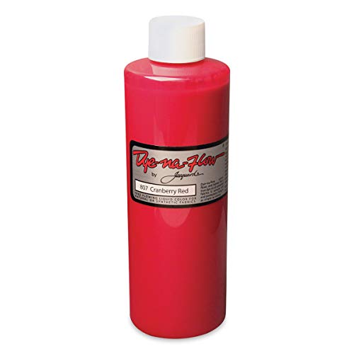 Jacquard Dye-Na-Flow Fabric Color - Cranberry Red, 8 oz Bottle
