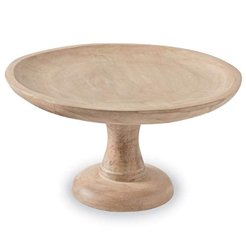 Mud Pie Collapsible Cake Stand,  8" x 14", Mango Wood