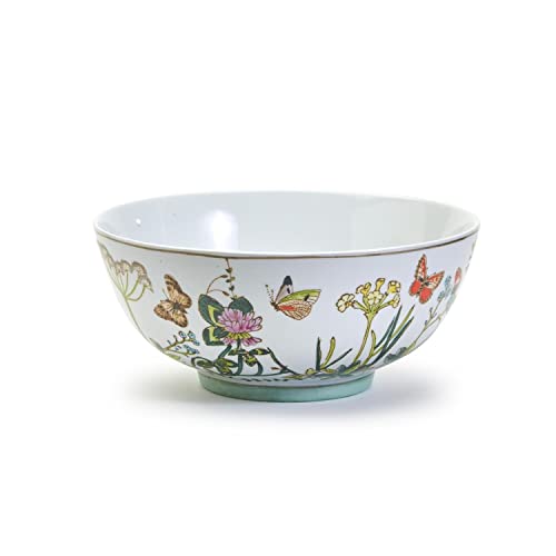 Two's Company Butterfly Garden Bowl