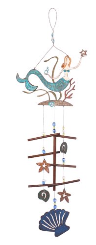 Sunset Vista Designs Great Outdoor Land and Sea Collection Wind Chime - Mermaid