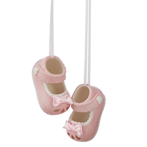 Ganz MIDWEST-CBK Baby Girl Shoes Ornament Pink