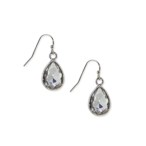 1928 Jewelry Classic Crystal Teardrop Earrings