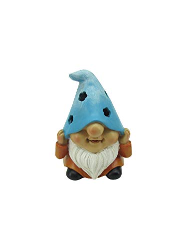 Comfy Hour Seed Soil and Yard Collection Resin 6" Garden Gnome with Solar Light Dwarf Outdoor Garden Decor
