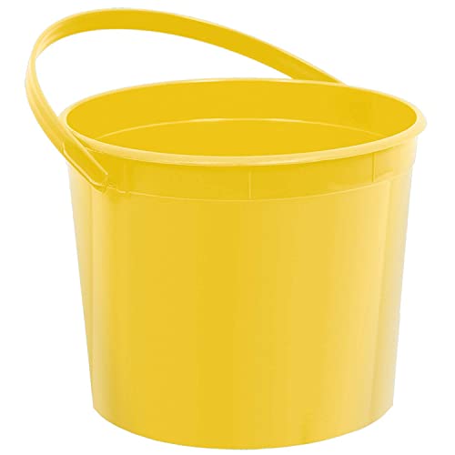 Amscan Plastic Bucket | Yellow Sunshine | Party Accessory
