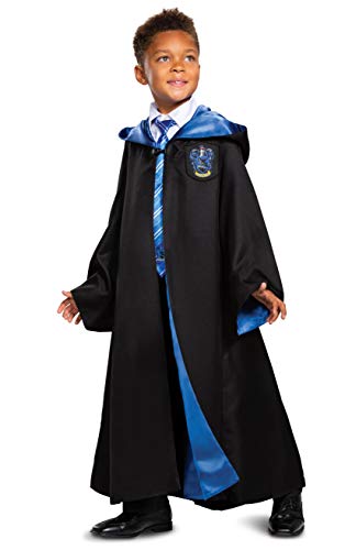 Disguise Harry Potter Ravenclaw Robe Prestige Childrens Costume Accessory, Black & Blue, Small (4-6)