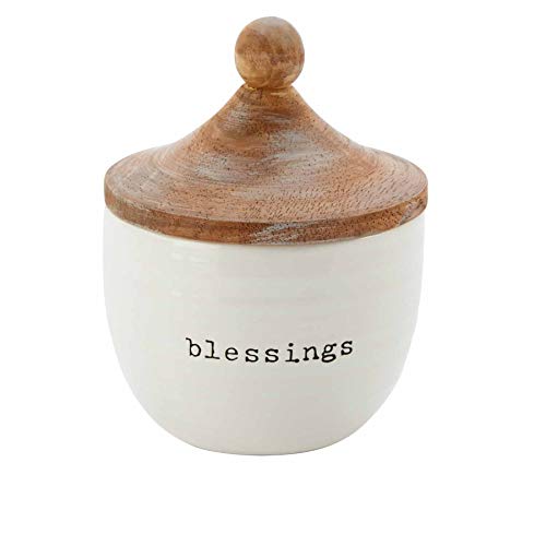 Mud Pie Blessing Jar Set of 11 , 15 L x 11 H x 6.3 W, White