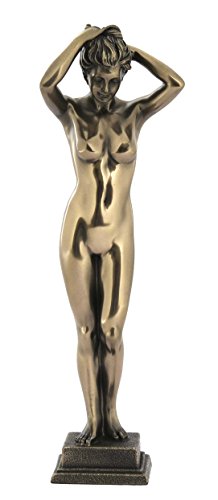 Unicorn Studio 9.75 Inch Nude Female Statue Figurine Standing, Bronze Color