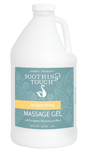 Soothing Touch Invigorating Massage Gel, Eucalyptus/Rosemary/Lemon/Basil, 64 Ounce