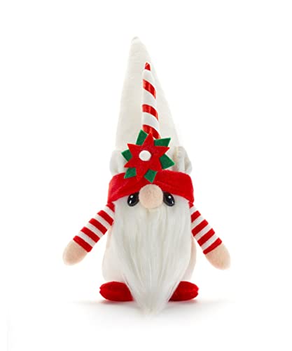 Giftcraft 474532 Poinsettia Unicorn Gnome, 10 inch, Polyester, Noelle