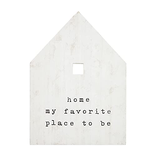 Mud Pie, Favorite Place, House Shaped Wall Plaque, 14" x 10.13",Favorite Place