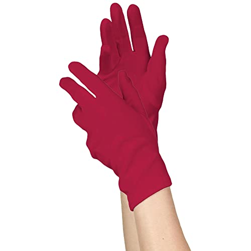 amscan 840208 Short Red Women Gloves, 1 Pair