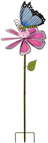 Sunset Vista 93384 Butterfly Spinner, 46 inches High, Multicolor