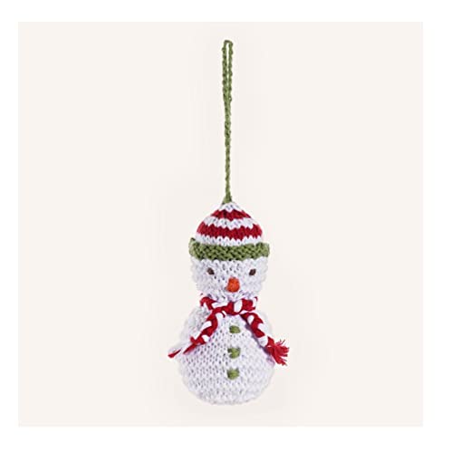 Pebble 200-250SM Fair Trade Snowman Ornament, 3.5-inch Length