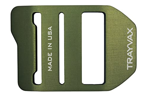 Trayvax Cinch Belt Buckle, 2.83-inch Length, Green, Aluminum, For Everyday Use, Any Occasions