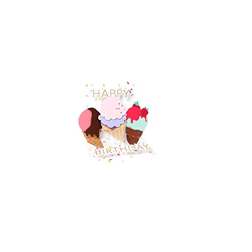 Up with Paper Pop-Up Treasure Greeting Card - Ice Cream