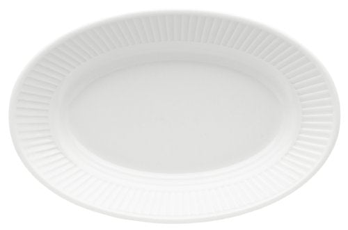 Pillivuyt Plisse 6-3/4-by-4-3/4-Inch Oval Plate