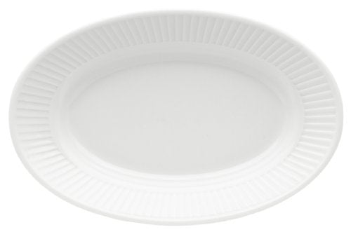 Pillivuyt Plisse 6-3/4-by-4-3/4-Inch Oval Plate
