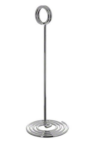 American Metalcraft 8" Chrome Swirl Base Number Stand