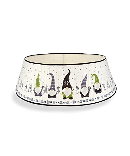 Giftcraft 681272 Christmas Gnome Tree Collar, 48 inch Depth, Polyester and Plastic