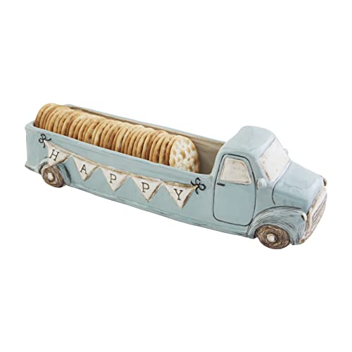 Mud Pie Happy Truck Cracker Dish, 12-inch Diameter