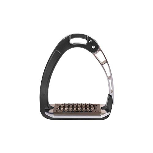 Acavallo Arena Aluplus Aluminium Stirrup, One Size, Charcoal, Horse Equipment Accessories